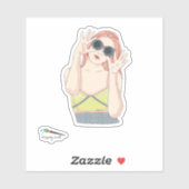 晴れてる シール (シート)