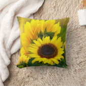 晴れのひまわり～クッション クッション (ブランケット)