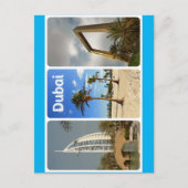 晴れのドバイからの挨拶 ポストカード (正面)