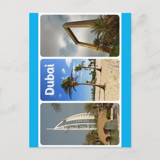 晴れのドバイからの挨拶 ポストカード (正面)