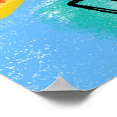 晴れの日 – かわいいハッピーサンポスターウォールアート ポスター (角)