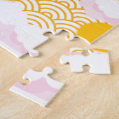 晴れの曇った空 ジグソーパズル (側面)