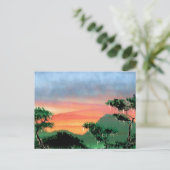 晴れやかな熱帯雨林 ポストカード (スタンド正面)