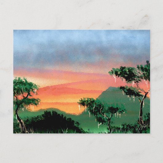 晴れやかな熱帯雨林 ポストカード (正面)