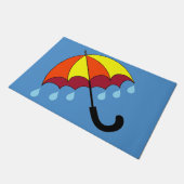 晴れやかな雨の日 ドアマット (アングル)