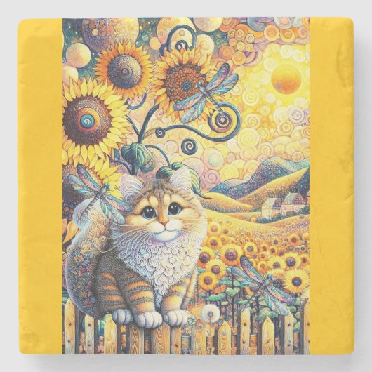 晴れ晴れの日 ストーンコースター (正面)