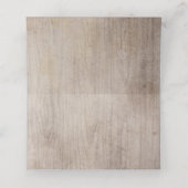 晴れ渡る素朴木のメイスン結婚ジャー プレイスカード (内部開封)