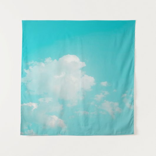 晴れ渡る青空と雲 タペストリー (正面)