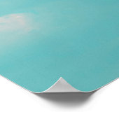 晴れ渡る青空と雲 ポスター (角)