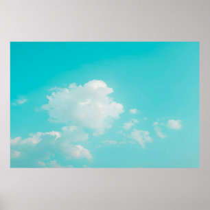 晴れ渡る青空と雲 ポスター