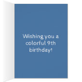 晴れ渡る9誕生日の風船（青空） (内側 (右))