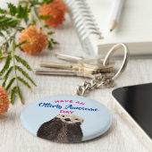 晴れ着素晴らしの写真を撮る キーホルダー (側面)