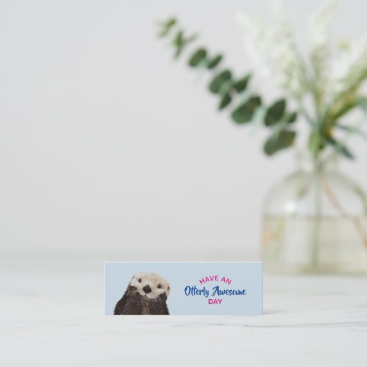 晴れ着素晴らしの写真を撮る スキニー名刺 (スタンド正面)