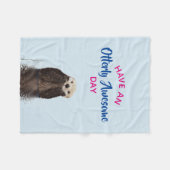 晴れ着素晴らしの写真を撮る フリースブランケット (正面(横))