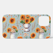 晴れ素朴の水色、シームレスなパターン。 Case-Mate iPhoneケース (裏面 (横))