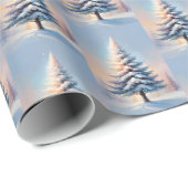 晴シンプルれた日に咲く白いクリスマスパイン ラッピングペーパー (ロールコーナー)