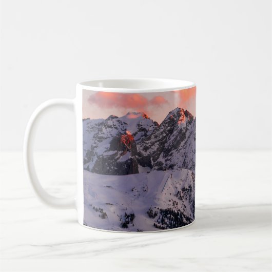 晴天の雪山 コーヒーマグカップ (左)