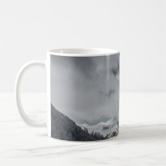 晴天の雪山 コーヒーマグカップ (左)