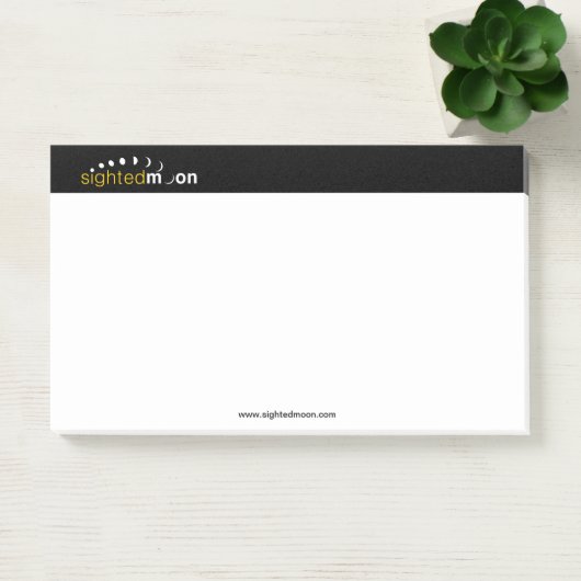 晴眼月のロゴ10X6 ポストイット (オフィス)