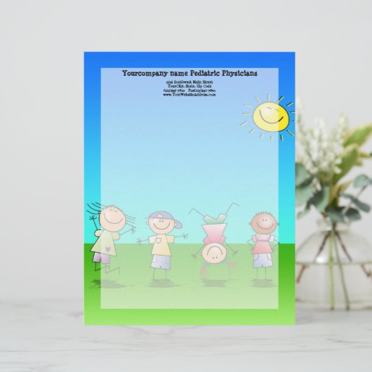 『晴遊れの日に子どものアウトドア』 レターヘッド (スタンド正面)