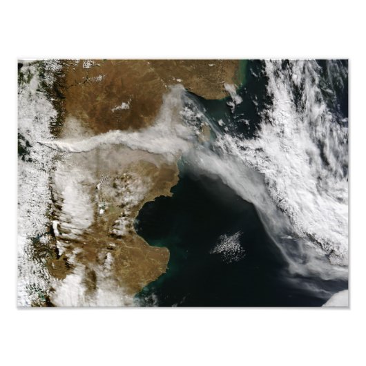 智天火山噴火の灰のプルーム フォトプリント            (正面)