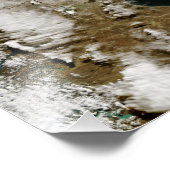 智天火山噴火の灰のプルーム フォトプリント            (角)