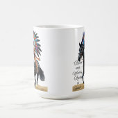 "智慧に乗って、精神に根ざして" コーヒーマグカップ (中央)