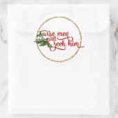 智慧のある人はまだ彼を求めている ラウンドシール (バッグ)