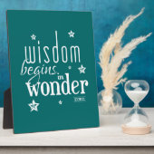 智慧は引用文に入疑問に思る フォトプラーク (側面)