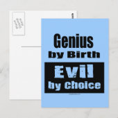 智慧は誕生で智慧は好きで悪 ポストカード (正面/裏面)