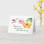 智歯が花を考え取り除いた後 カード (黄色い花)