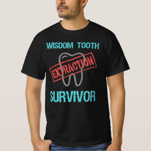 智歯の生き残り。明るい歯の抽出 Tシャツ