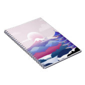 暁の平和な寺の風景 ノートブック (右側)