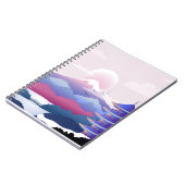 暁の平和な寺の風景 ノートブック (左側)