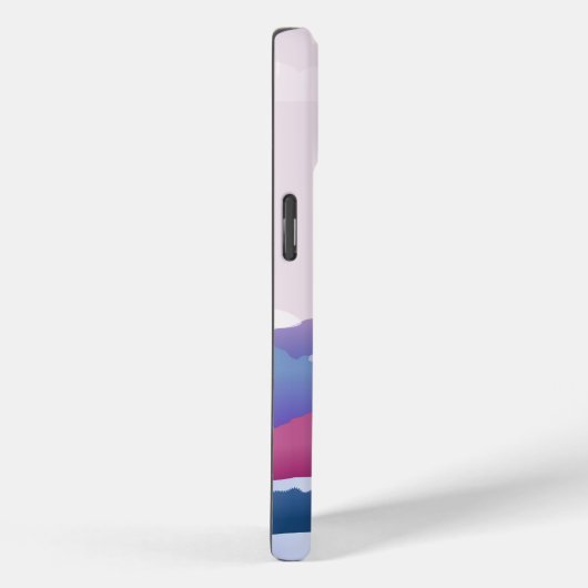 暁の平和な寺の風景 Case-Mate iPhoneケース (裏面 / 右)