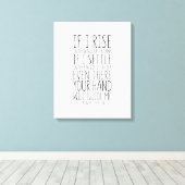 暁もしの翼に立ち上がる、詩篇139:9-10 キャンバスプリント (インサイチュ (ウッドフロア))