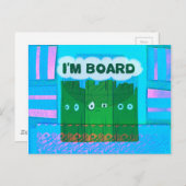 暇だ… テキストアート ポストカード (正面/裏面)