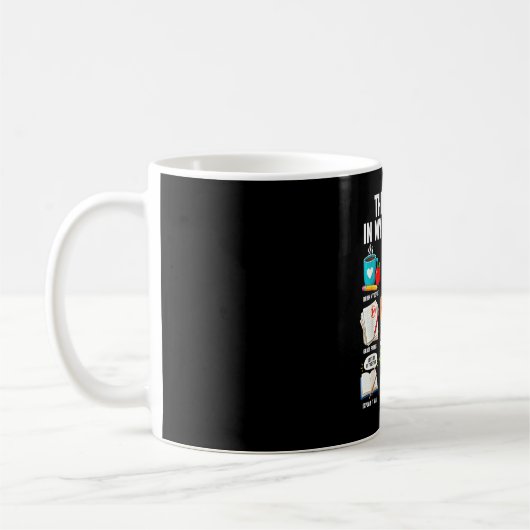 暇なときにすること 教師の生活 教室 コーヒーマグカップ (左)