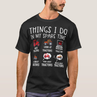 暇なときにやっている面白いこと トラック運転手 Tシャツ
