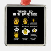 暇なときにやることがうまくいくおもしろい メタルオーナメント (正面)