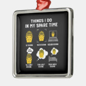 暇なときにやることがうまくいくおもしろい メタルオーナメント (左)