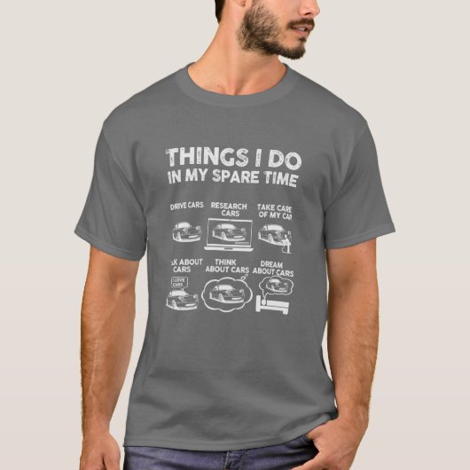 暇なときにやること Miata MX5 Tシャツ (正面)