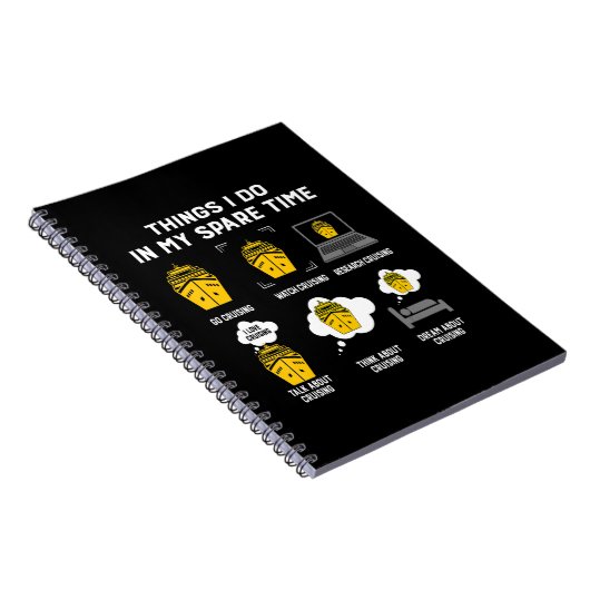 暇な時にやることはクルージング おもしろい ノートブック (右側)