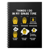 暇な時にやることはクルージング おもしろい ノートブック (正面)