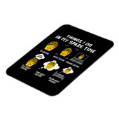 暇な時にやることはクルージング おもしろい マグネット (左側)