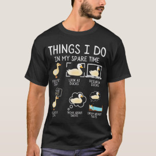 暇な時にやることは可愛い鳥をおもしろい引く Tシャツ