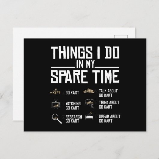 暇な時にやることは、行け ポストカード (正面/裏面)