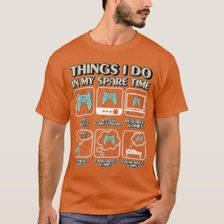 暇な時にやることビデオゲームゲーミングアパレル Tシャツ