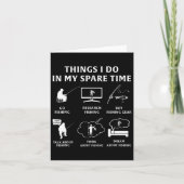 暇な時にやること魚釣り おもしろい カード (正面)