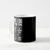 暇な時にやること ウサギ女子 キ コーヒーマグカップ (正面左)